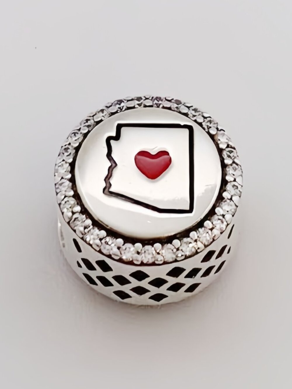 Pandora Arizona Map Charm ALE S925 Sterling Silver